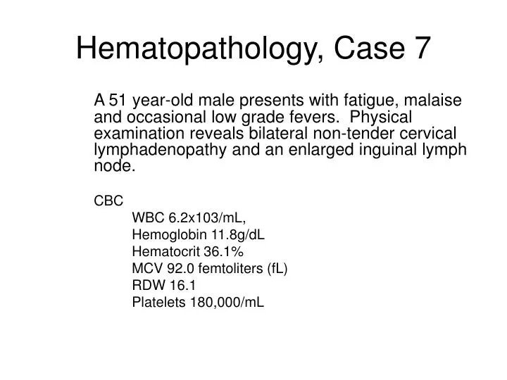 hematopathology case 7