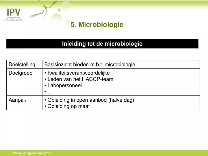 5 microbiologie