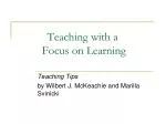 Teaching with a Focus on Learning - slide 1