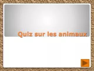 quiz sur les animaux