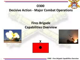 O300 Decisive Action - Major Combat Operations Fires Brigade Capabilities Overview