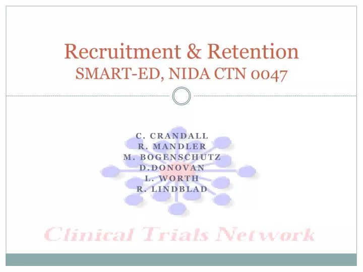 recruitment retention smart ed nida ctn 0047