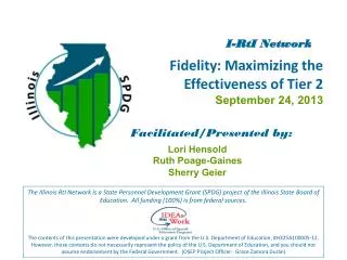 Fidelity: Maximizing the Effectiveness of Tier 2 September 24, 2013