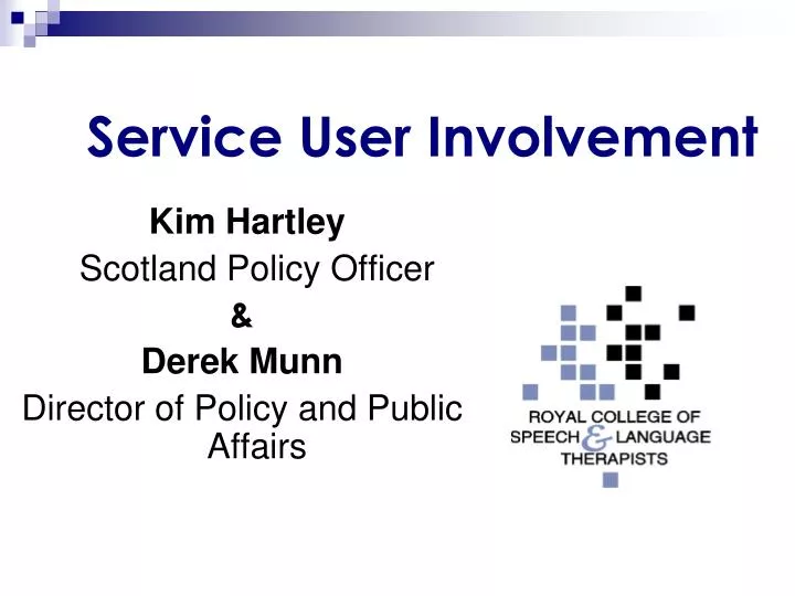 service user involvement