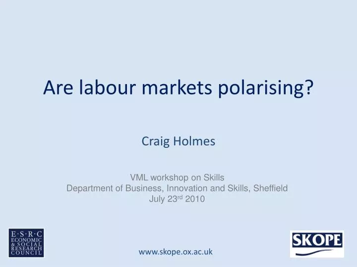 are labour markets polarising