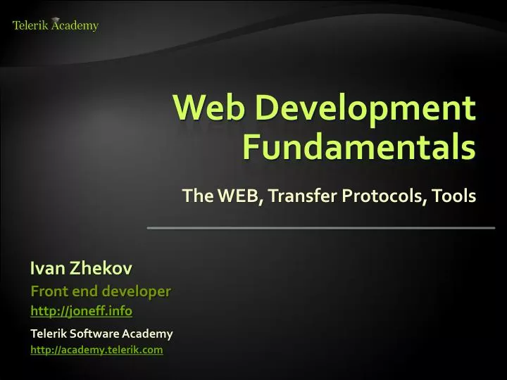 web development fundamentals
