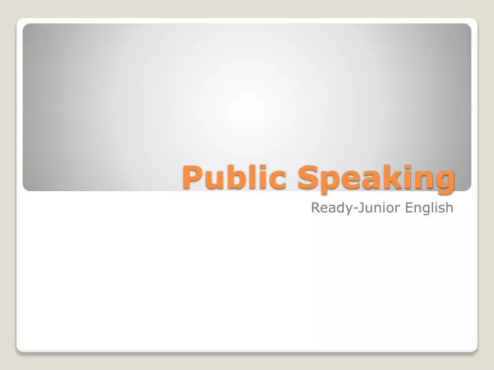 public speaking