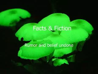Facts &amp; Fiction