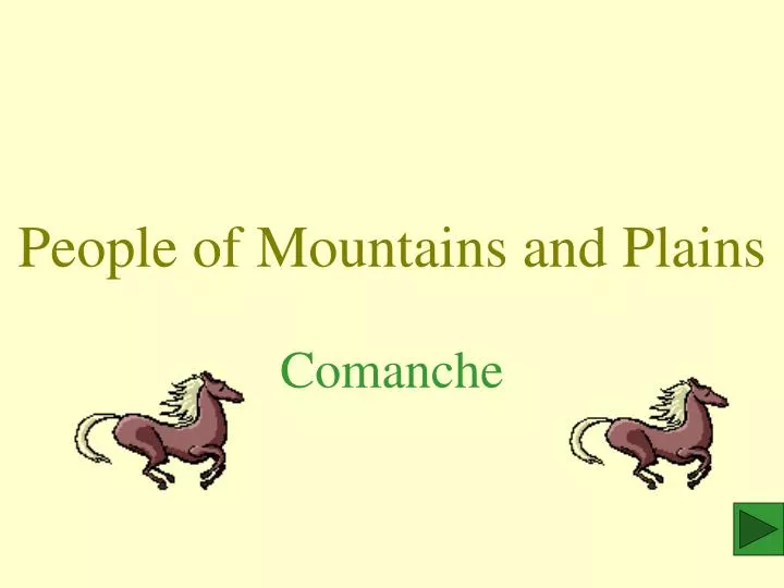 people of mountains and plains