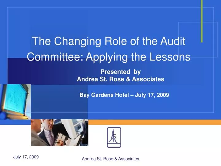 the changing role of the audit committee applying the lessons
