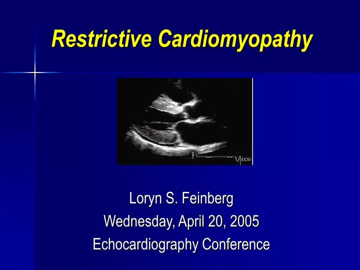 restrictive cardiomyopathy