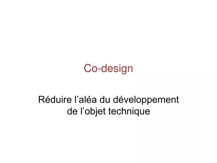 co design