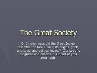 The Great Society