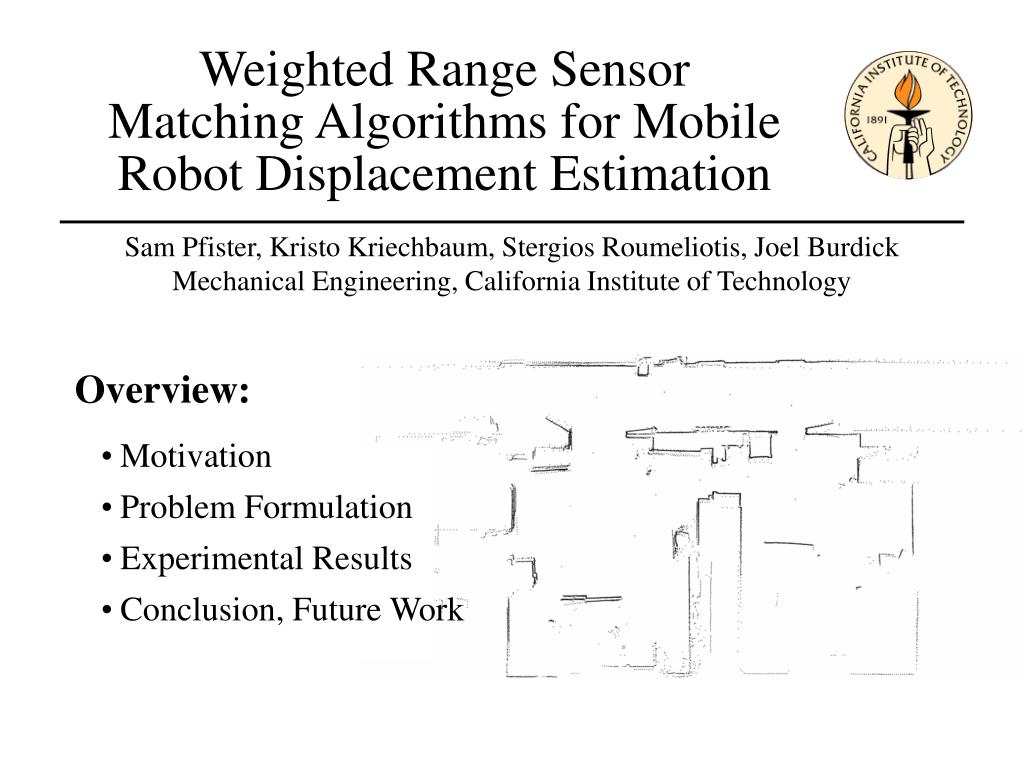 PPT - Weighted Range Sensor Matching Algorithms for Mobile Robot ...