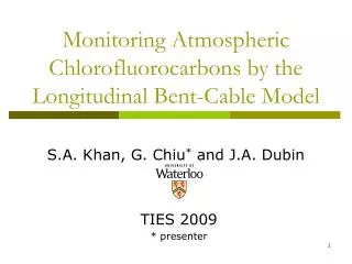Monitoring Atmospheric Chlorofluorocarbons by the Longitudinal Bent-Cable Model