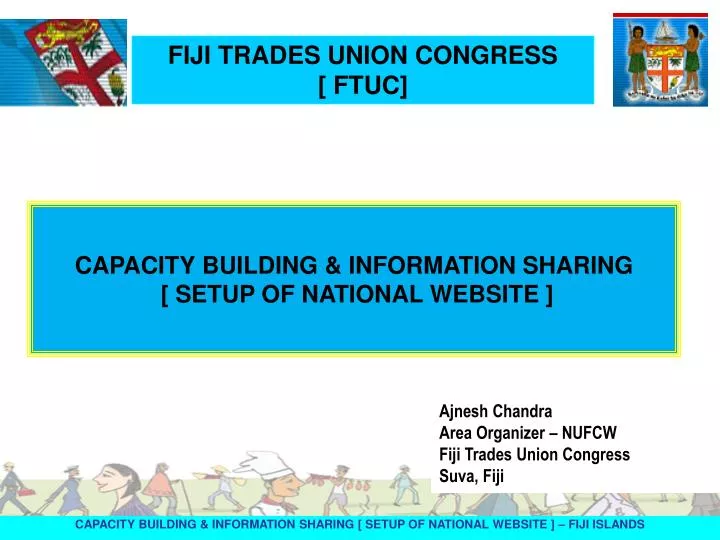 capacity building information sharing setup of national website fiji islands