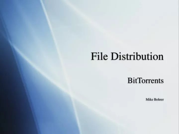 file distribution