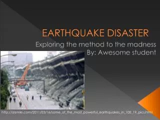 EARTHQUAKE DISASTER