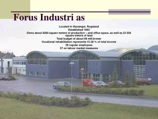 Forus Industri as