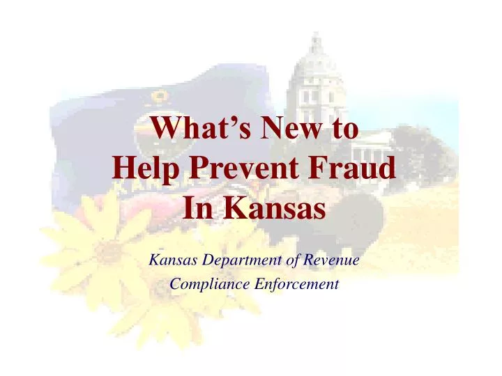 what s new to help prevent fraud in kansas