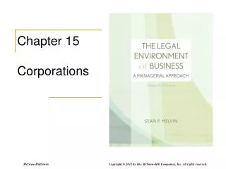 Chapter 15 Corporations