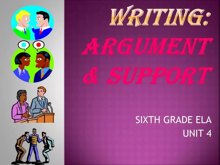 persuasive writing argument support