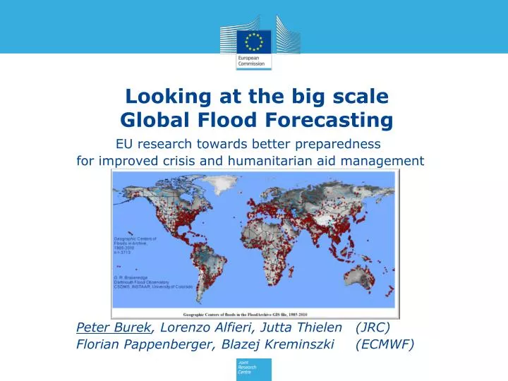looking at the big scale global flood forecasting