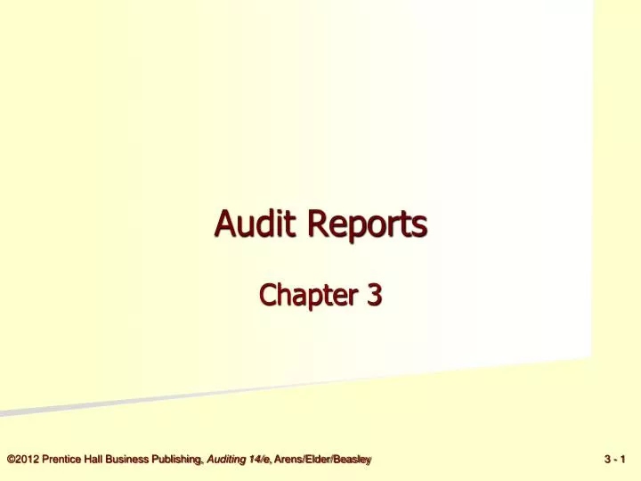 audit reports