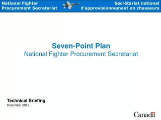 Seven-Point Plan National Fighter Procurement Secretariat
