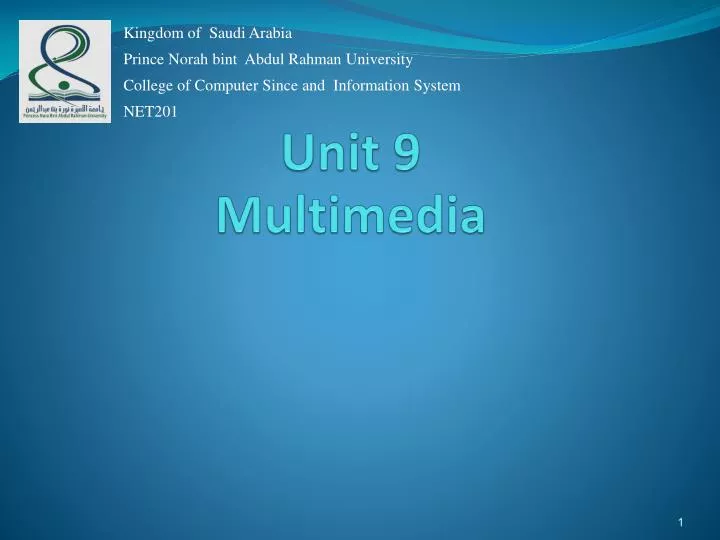 unit 9 multimedia