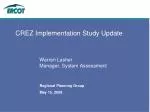 ERCOT CREZ Implementation Study Update: Sequencing Recommendations and Strategies - slide 1