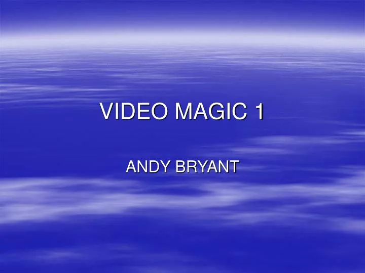 video magic 1