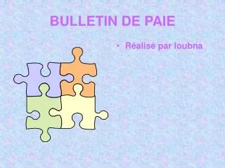 bulletin de paie