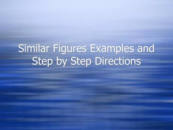 similar figures examples and step by step directions
