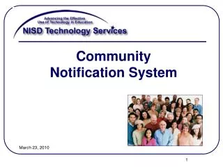 Community Notification System