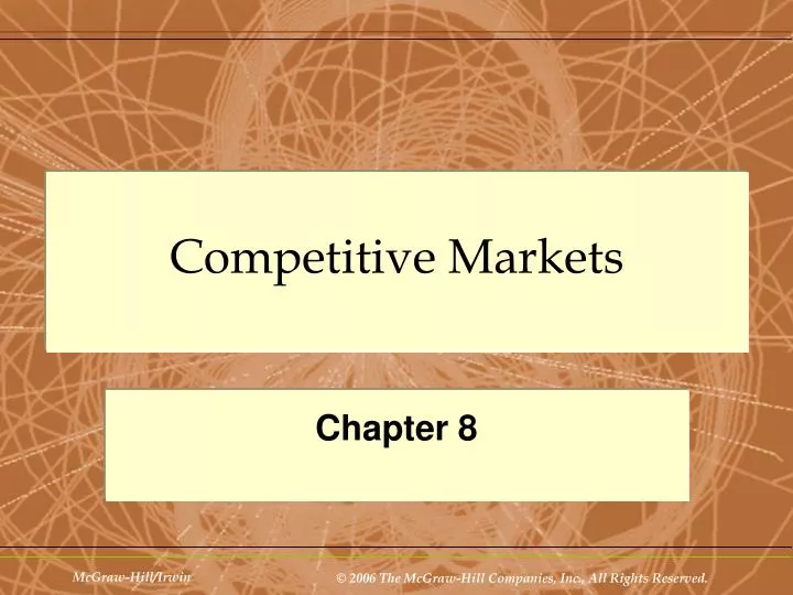 competitive markets