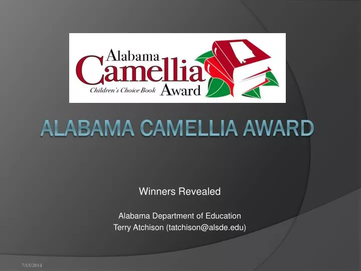 winners revealed alabama department of education terry atchison tatchison@alsde edu