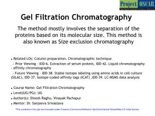 Gel Filtration Chromatography