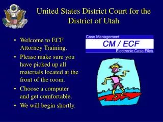 United States District Court for the District of Utah