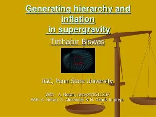 Generating hierarchy and inflation in supergravity
