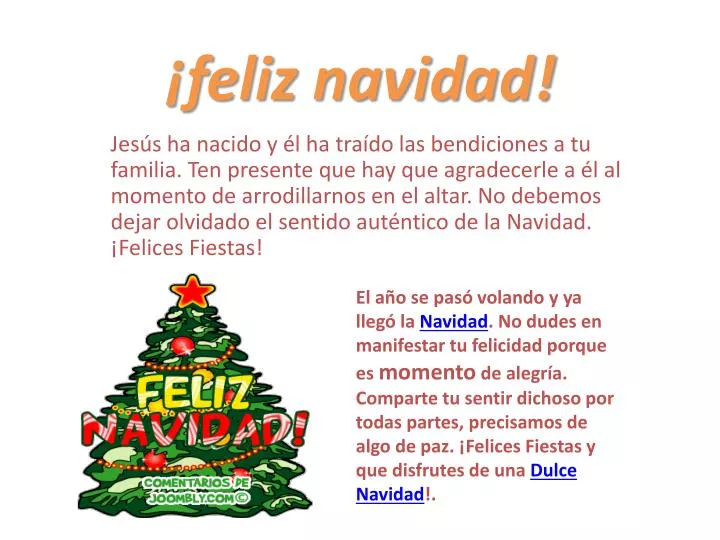 feliz navidad