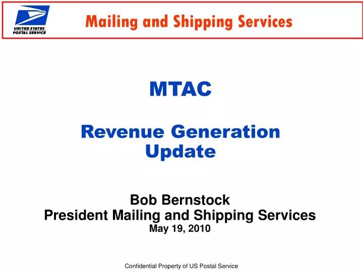 mtac revenue generation update