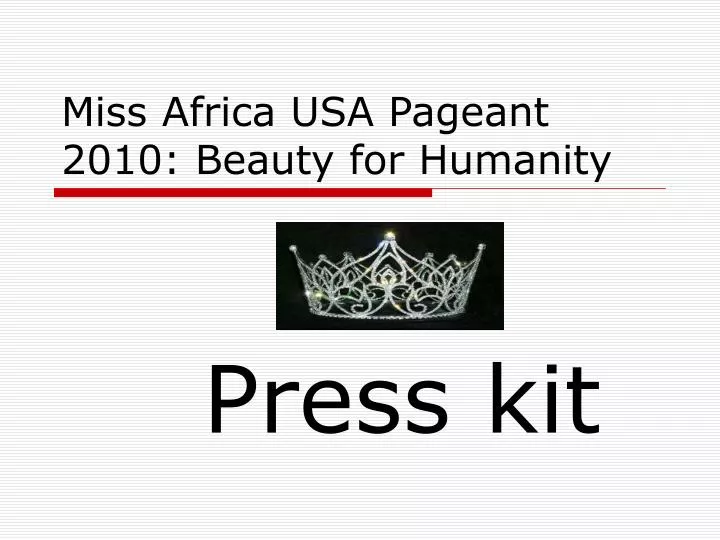 miss africa usa pageant 2010 beauty for humanity