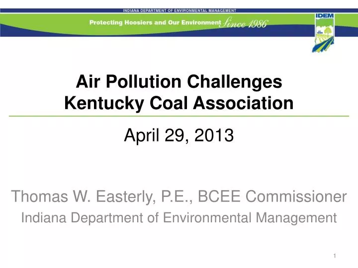 air pollution challenges kentucky coal association april 29 2013