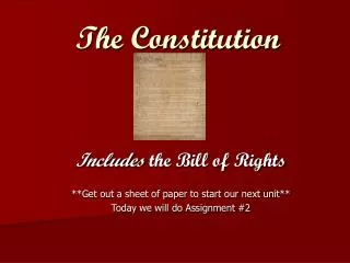 The Constitution