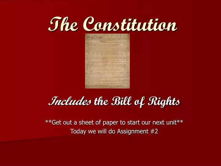 the constitution