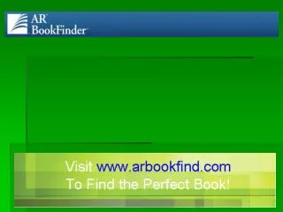 Quick Search The Quick Search in AR BookFinder allows you to search on keywords to generate a list of results that match