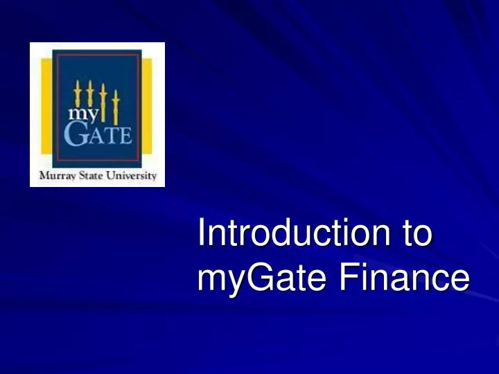 introduction to mygate finance