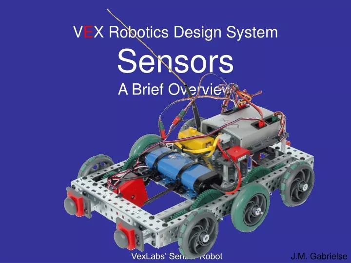 v e x robotics design system sensors a brief overview