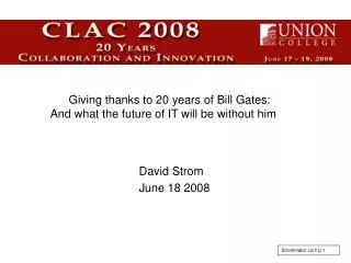 David Strom June 18 2008